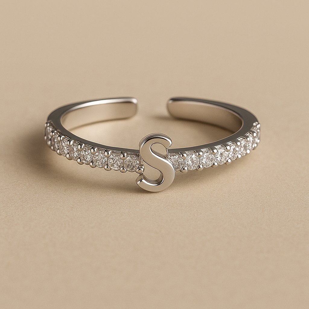 Signature 'S' Open Band Adjustable Ring