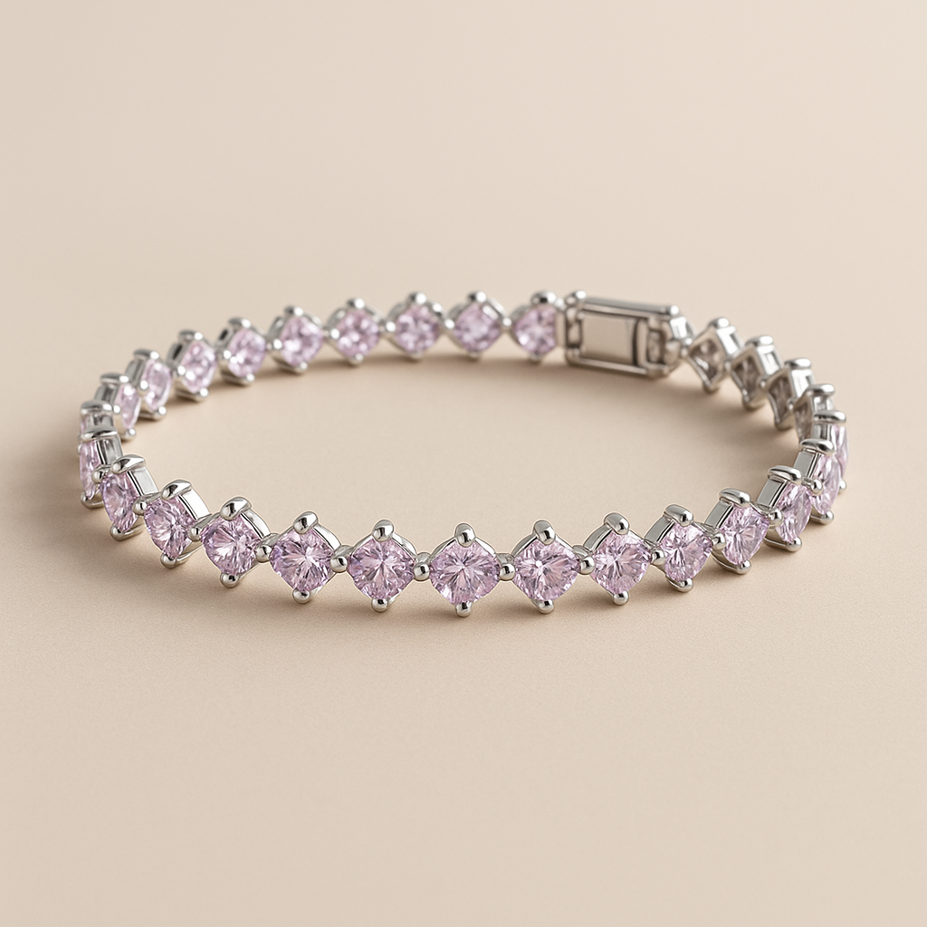 Blush Radiance Pink Zircon Bracelet