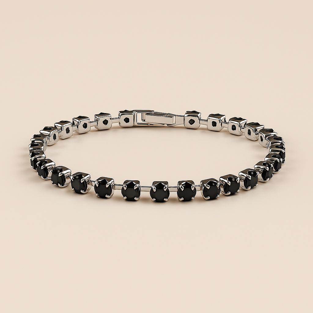 Midnight Noir Black Stone Bracelet