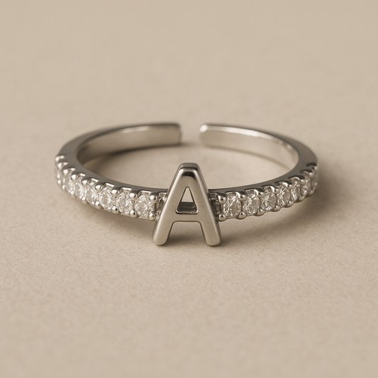 Signature 'A' Open Band Adjustable Ring