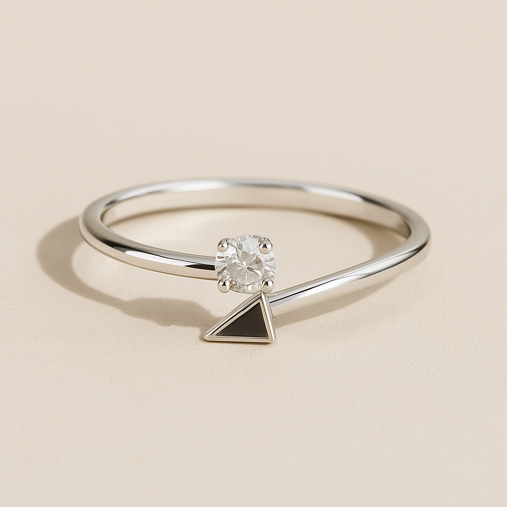 Geo Spark Adjustable Ring