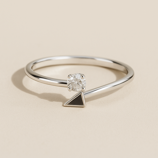 Geo Spark Adjustable Ring