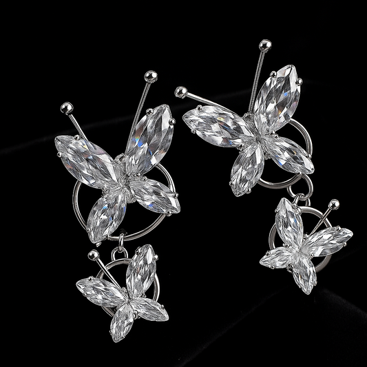 Crystal Butterfly Earrings