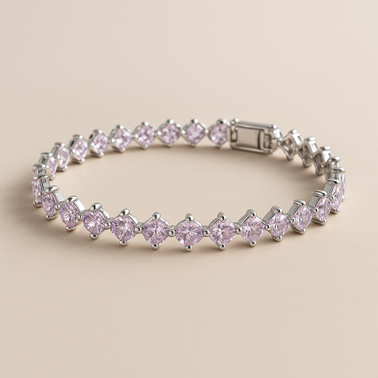Blush Radiance Pink Zircon Bracelet