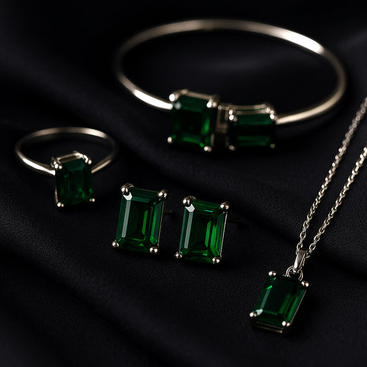 Emerald Green Jewelry Set