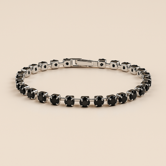 Midnight Noir Black Stone Bracelet