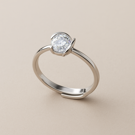 Half-Bezel Adjustable Ring