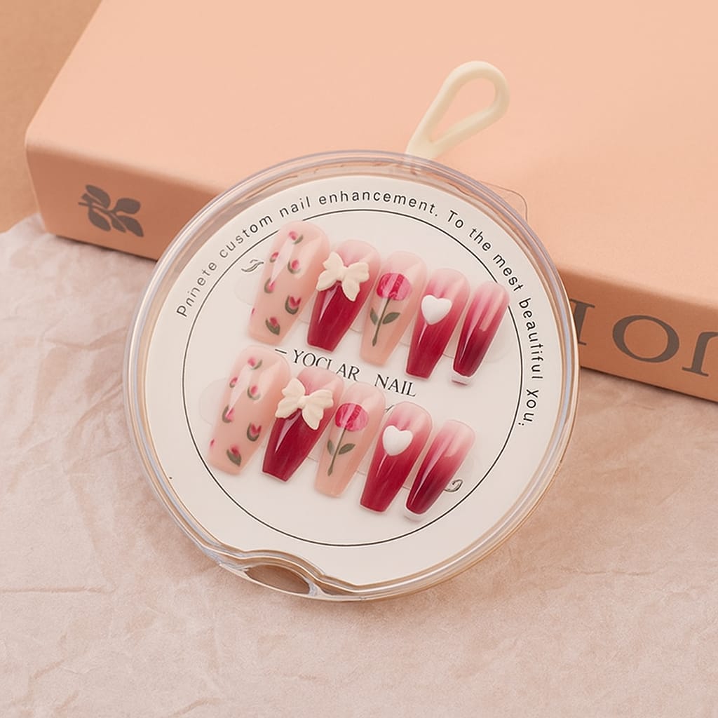 Sweetheart wearable manicure-07 Rose in the wind